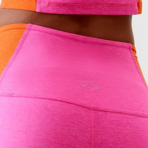 Beyond Yoga Spacedye Vitality Colorblock Legging Orange Pink Small - Picture 9 of 11
